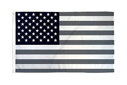 AZ FLAG, Black And Gray Usa Flag, 3x5 Ft, 100D Polyester American Banner with Two Metal Grommets, Fade Resistant