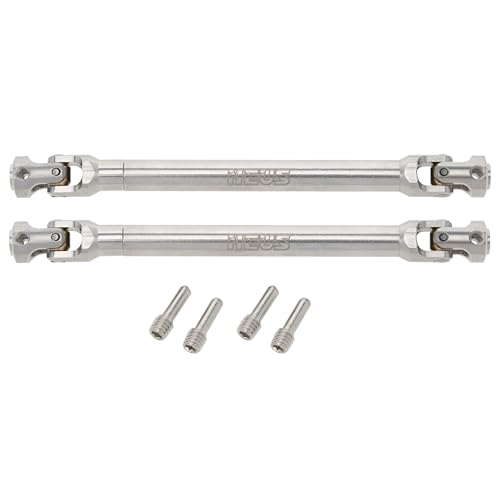 MEUS RACING 2pcs Universal Driveshaft for SCX10 SCX10 II Wraith TRX4 1/10 RC Crawler Upgrades Parts, 121-183mm