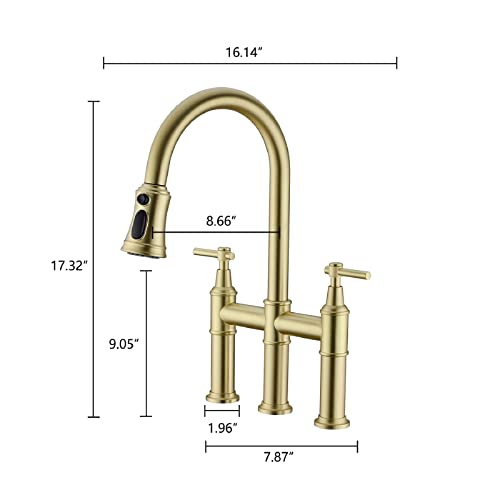 Robinet de cuisine rétractable anti-empreinte avec mitigeur double commande - 8