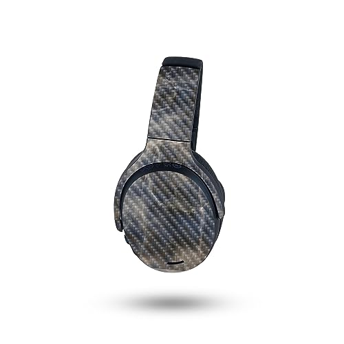 Image of MightySkins Carbon Fiber Skin Compatible with Skullcandy Crusher ANC 2 - Stormy Marble | Protective, Durable Textured Carbon Fiber Finish | Easy to Apply
