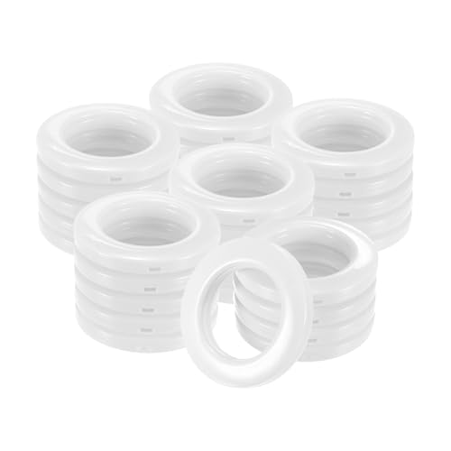 M METERXITY 25-Pack Curtain Grommets, 1-9/16"(40mm) Inner Diameter Plastic Curtain