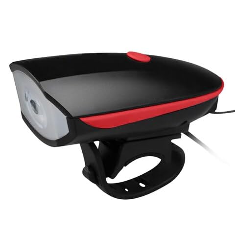SPOKEFOX 2-in-1 - Bycycle Light (3 Modes) Cycle Light and Horn/Cycle Lights Rechargeable Waterproof Front Light (Red) (Pack of 1) (B0CFFC7L8Q) Amazon Price History, Amazon Price Tracker