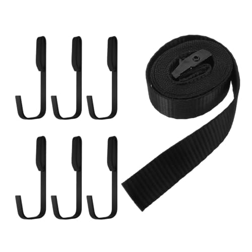 Soportes de árboles con ganchos multiusos y correa de nylon resistente para colgar luces