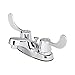 OakBrook Coastal Chrome Two Handle Lavatory Pop-Up Faucet 4 in.