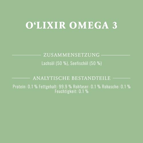 Terra Felis O'LIXIR Öle I Premium Katzen-Nahrungsergänzung zur Unterstüzuung des Immunsystems und für EIN glänzendes Fell (Omega-3)