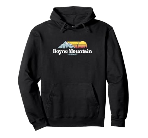 Boyne Mountain, Family Vacay MICHIGAN Ski Snowboard Hiking Pullover Hoodie