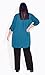 City Chic Women's Plus Size Blouse - Longline Teal