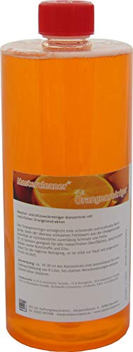 Orangenreiniger Konzentrat mit nat. Orangenöl der hochwirksame und kraftvolle Allzweckreiniger 1 Liter von Mastercleaner biologisch abbaubar Cover