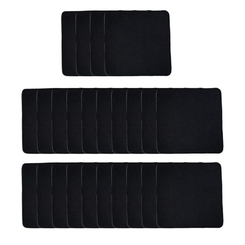 Vaveren 24 Pieces Gym Grips Gym Hand Grips Pads Wear Resistant Comfortable No Sweat Equipment for Bench Press Fitness Adults Deadlift