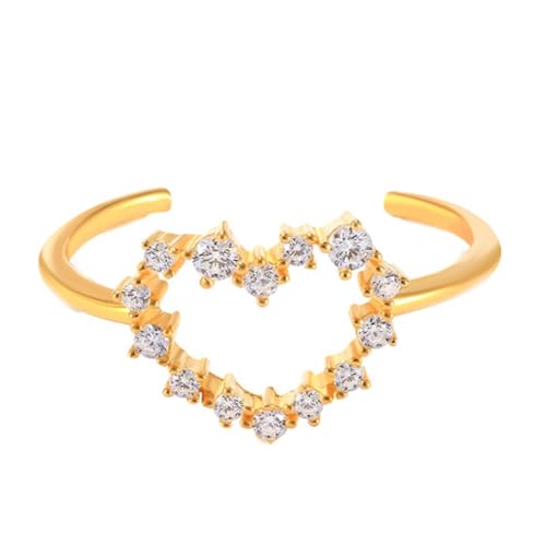 Anillo oro 14K de boda lesbianas con moissanita redonda duradera Wycian