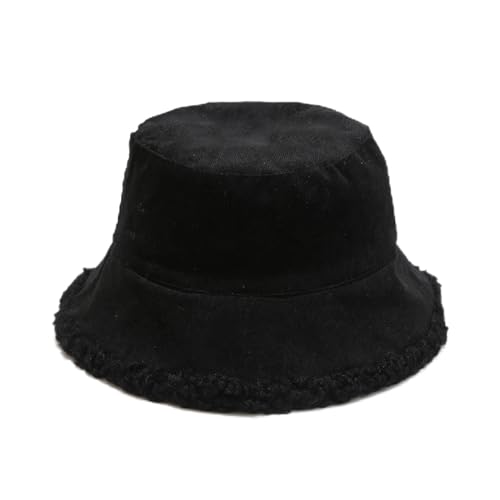 Chapeau cloche réversible femme en velours côtelé et fausse fourrure