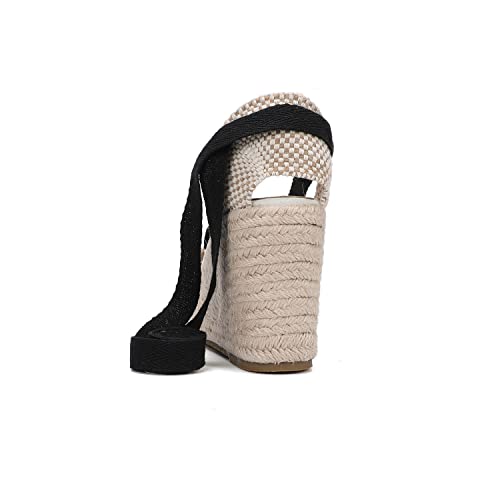 Image of Women's Espadrille Wedge Sandals Closed Toe Lace-Up Shoes