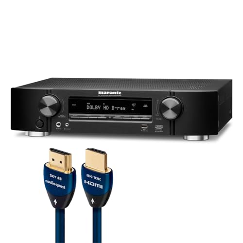 Marantz NR1510 5.2 Channel 4K AV Receiver with AudioQuest Sky 3m HDMI Cable