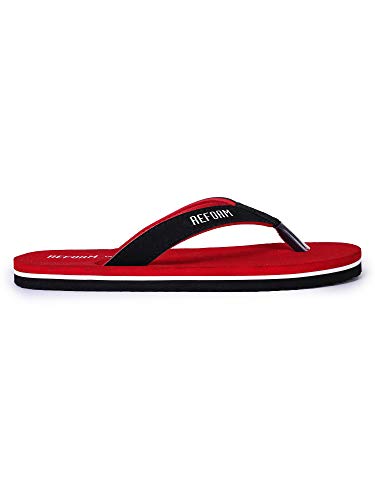 Image of REFOAM Red Rubber Slip on Casual Slippers /Flip-Flop for Women