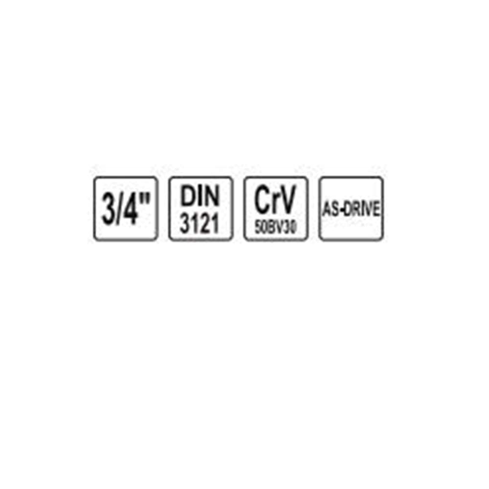 Yato Deep Load Socket - 21mm, Heavy Duty -3 Yato Deep Load Socket - 21mm, Heavy Duty -3
