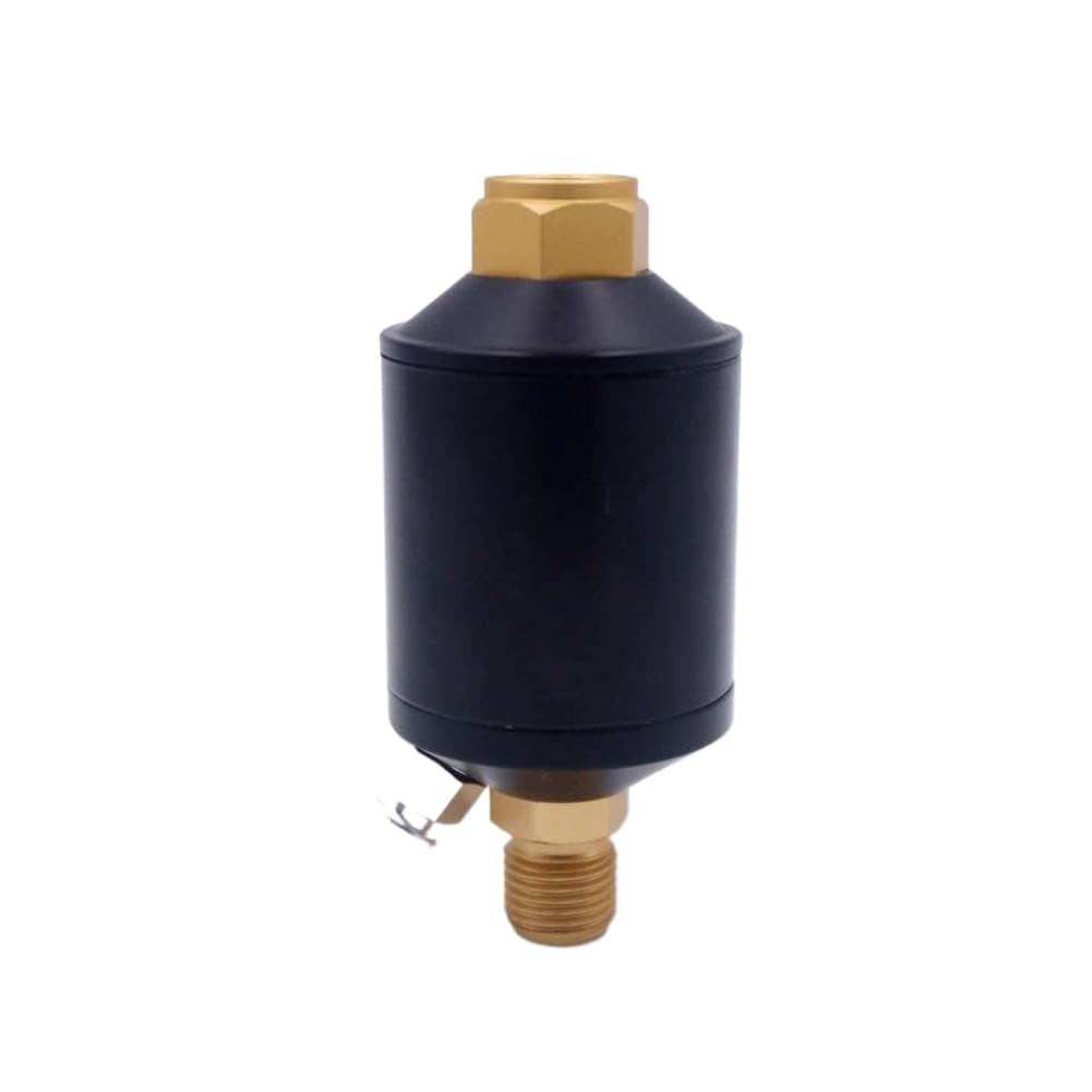 Separador de aceite y agua, compresor regulador de aire de 1/4 de pulgada, Compatible con(Orange)