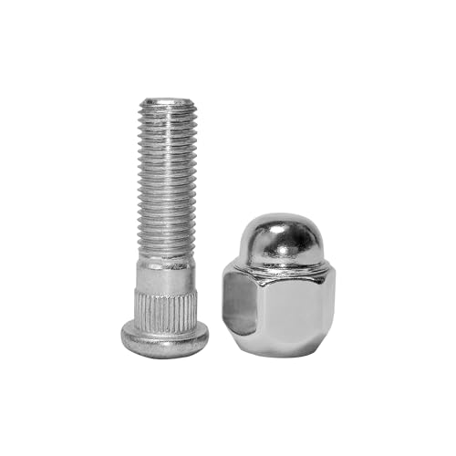 Image of 4PCS M12x1.50 Wheel Lug Stud Nut Set Compatible with Hyundai Sonata Elantra Tucson Genesis Accent Santa Fe Forte Kia Optima Rio Rondo Soul Forte5 Sedona 610568 52950-14140