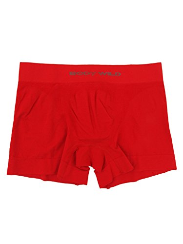 [ボディワイルド] ボクサーパンツ ボクサーブリーフ 3D 立体成型 フィット感 前閉じ 綿混 BWS851J メンズ レッド_BWS850J 日本 L (日本サイズL相当)