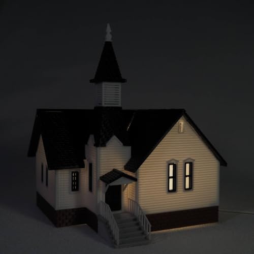 Iglesia Escala 1:64 maqueta de iglesia en miniatura compacta de alta fidelidad para coleccionistas 3