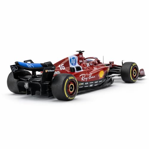 Image of Wizplex Bburago Scuderia Ferrari SF-25 1:43 Scale Officially Licensed Die Cast Metal Formula 1 Car - No. 16 Collectible Model, Display Showpiece for Kids 3+ & Motorsport Fans