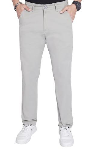 Image of DIVISIVE Men's Regular Fit Cotton Chinos Trousers Pants