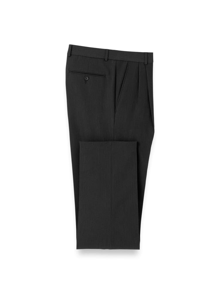 Paul Fredrick Mens Comfort Stretch Travel Pleated Pants