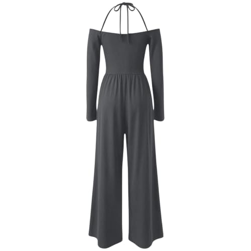 Mono largo informal con escote en pico para un look moderno de otoño 5