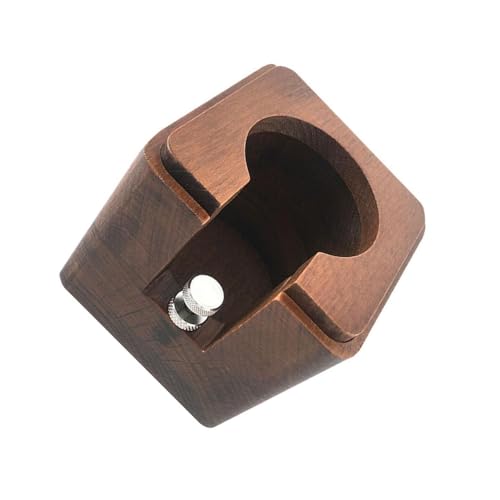 Guangcailun Porte-tamper durable – Station de tassage à fentes en bois naturel pour expressos – Porte-tamper résistant à l'humidité