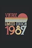 Photo Gallery vintage limited edition 1987: ruled notebook 1987 born diary gift idea year Photo Gallery vintage limited edition 1987: ruled notebook 1987 born diary gift idea year