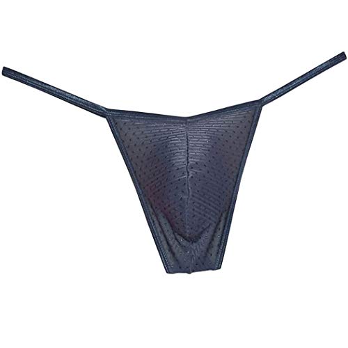 OROCOJUCO Men's Bikini Thong Underwear Shiny Tangas Competition Posing String Underpants4