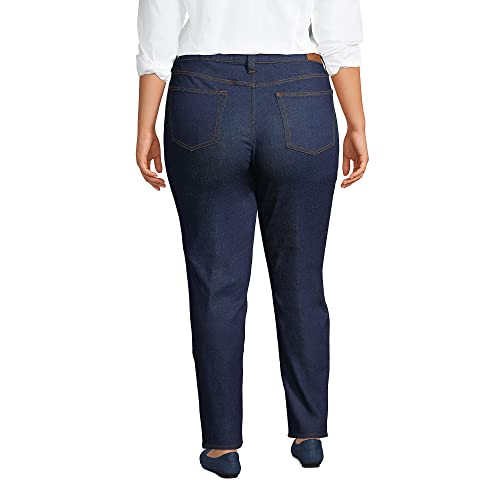 Lands' End Womens Recover Mr Boyfriend Blue Jeans River Rinse Regular 8 30 #TOP1