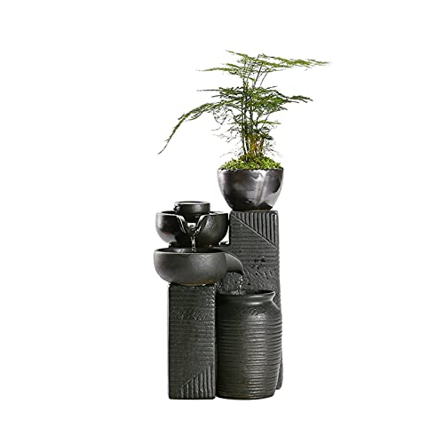 Fuente de mesa de cerámica para eliminar el estrés con sonido de agua de manantial 2
