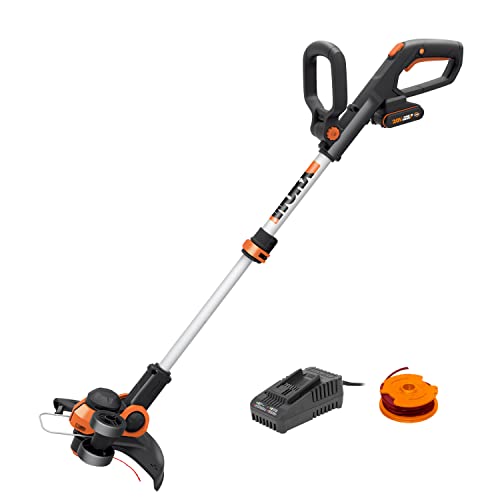 image for WORX 20V Cordless 2-in-1 Line Grass Trimmer/Edger, w/ Command Feed, 1x
