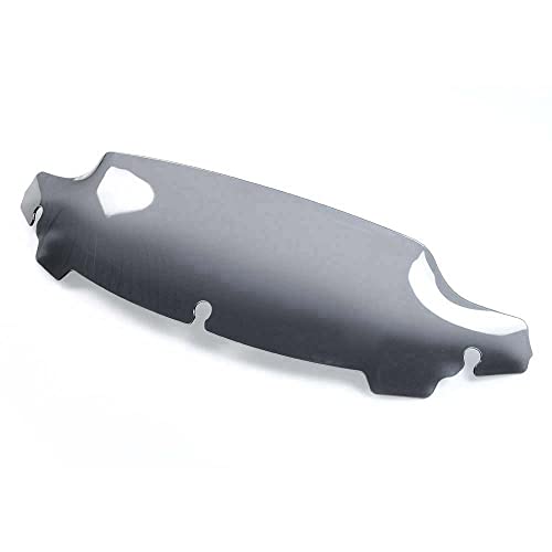Image of Smoke 4.5 inch Wave Windshield Windscreen Wind Splitter Compatible for 2014-2022 Harley Davidson Touring Electra Glide Street Glide 2015 2016 2017 2018 2019 2020 2021 2022