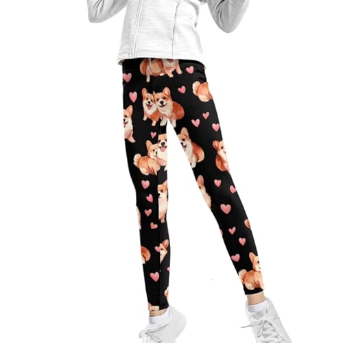 Leggings pour filles extensibles COEQINE de 4 à 13 ans - 4