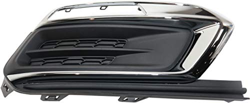 Evan-Fischer Fog Lamp Cover Compatible with 2015 Chevrolet Cruze ECO/(LT/LTZwith DRL) Models Passenger Side
