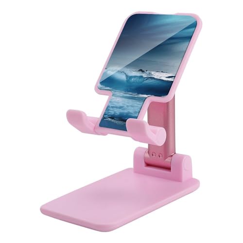 Support de téléphone pliable bleu océan réglable pour smartphones