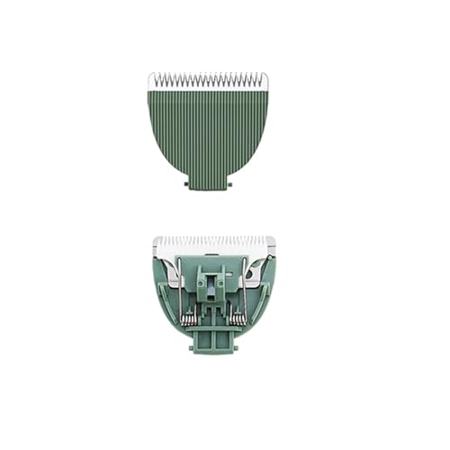 Afeitadora recortadora de pelo corporal for hombres, cortadora de bolas for ingle, hoja de cerámica reemplazable púbica, cuchillas de repuesto impermeables(Tx7800Blade green)