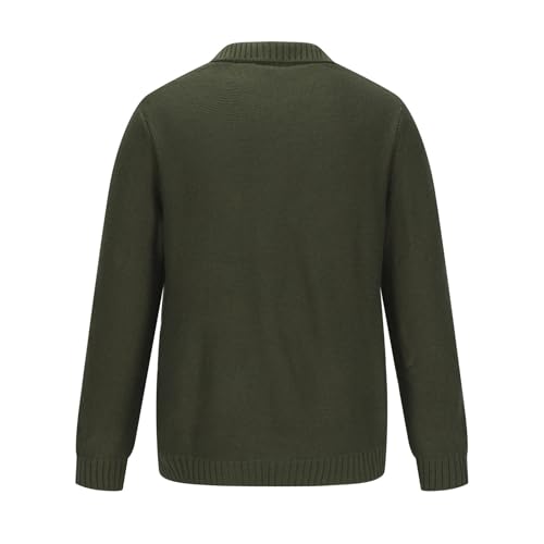 Men's Cardigan Sweaters Double Breasted Sweater V Neck Knit Sweater Turn Down Collar Sweater Open Front Cardigan4