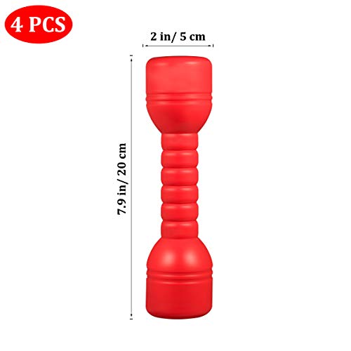 Lioobo 4 Pcs Kids Plastic Hand Dumbbells Home Gym Exercise Barbell Children Exercise Fitness Sport Toy For Home Use (Random Color) #TOP3