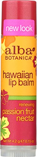 Alba Botanica Passion Fruit Nectar Hawaiian Lip Balm, 0.15 Ounce