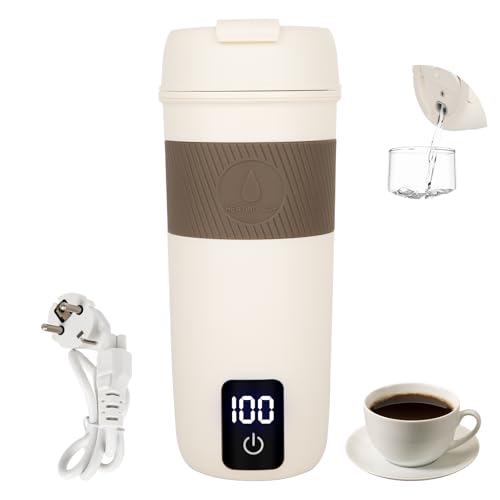 Reisewasserkocher - 400ml Mini Wasserkocher mit 4 Stufen Temperaturregelung,220V 300W Reise...