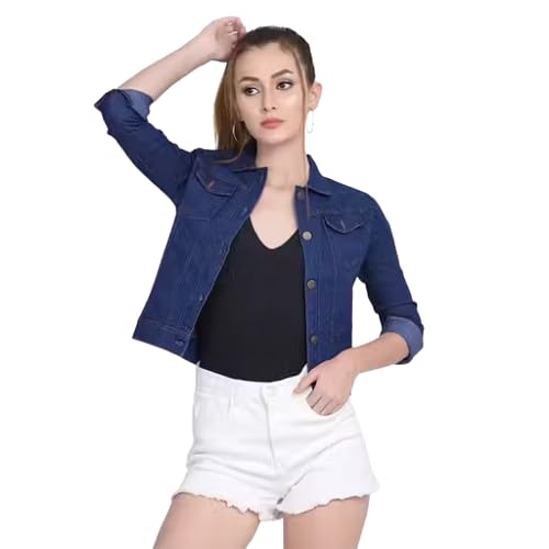Women's Classic Denim Jacket – Stylish Button-Down Jean Jacket with Pockets | Casual Slim Fit Outerwear for All Seasons_DenimJacket_D7_-picture-50