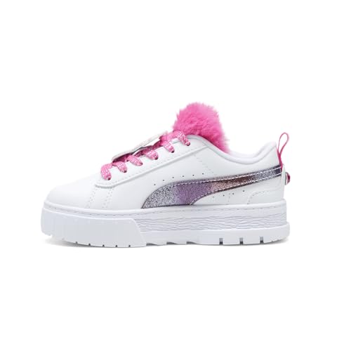 PUMA Kids Girls Mayze X Trolls Glitter Platform Sneakers Shoes Casual - White - Size 2.5 M3