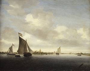 Peinture à l'huile d'une marine de 1650 pour sublimer la déco de votre salon