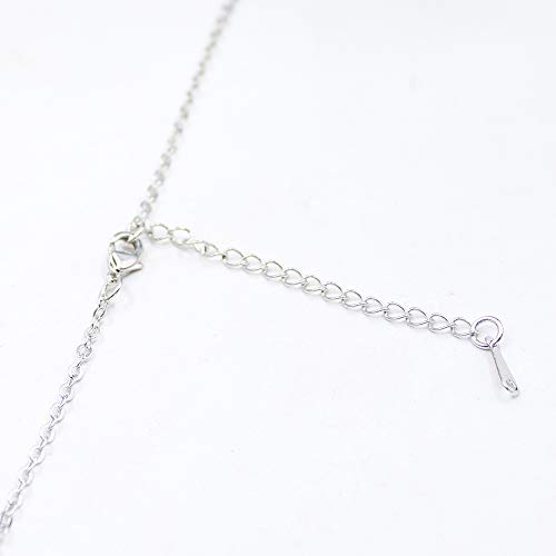 UEUC Mother's Birthday Necklace I Love You Mom Rhinestones S925 Sterling Silver Heart Pendant - Image 5