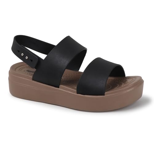 JUMPLITE JL-SANDAL-6453 Women's Black PVC Outdoor Casual Sandal