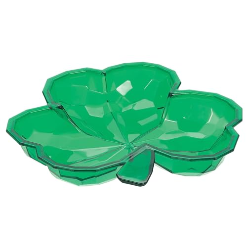Green St. Patrick's Day Plastic Shamrock Small...