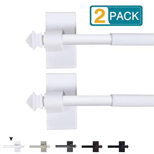 Adjustable Small Window Curtain Rods, Multi-Use Magnetic Appliance Rod, Home Decoration, No Drilling