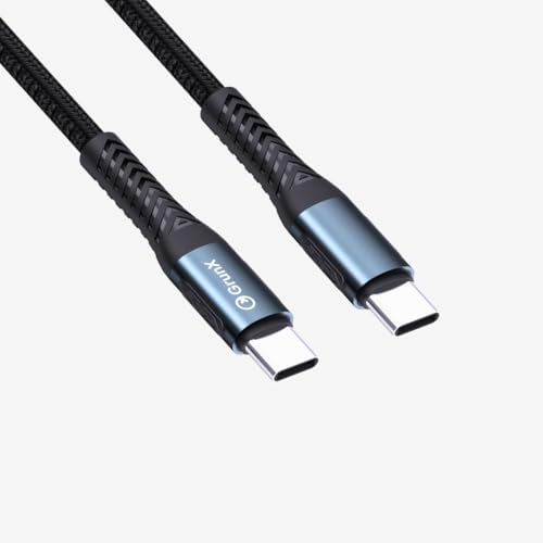 Image of Bat-Man 100W Type C to Type C Charging and Data Transfer Cable | Compatible with iPhone, iPad, Samsung Galaxy, OnePlus, Mi, Oppo, Vivo | Super Durable Texture Braided (1 Meter)